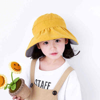 Load image into Gallery viewer, 3 Pieces Kid Girl Solid Color Bucket Hat Wholesale 09691142
