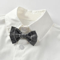 Load image into Gallery viewer, 3-Piece Summer Toddler Baby Boys Stripe Clothes Outfits Bow Tie Shirt &amp; Vest &amp; Shorts Wholesale 6502216
