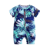 Load image into Gallery viewer, Baby Girl Plant Flower Print Romper wholesale 125470
