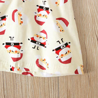 Load image into Gallery viewer, 2 Pieces Kid Girl Christmas Santa Dress &amp; Headband Wholesale 54155009
