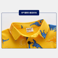 Load image into Gallery viewer, Dinosaur Pattern Kid Boy Polo Shirt Wholesale 5190660
