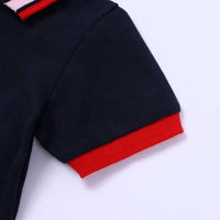 Load image into Gallery viewer, 2 Pieces Baby Boy Stripe Polo T-shirt &amp; Shorts Set Wholesale 087131
