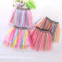 Load image into Gallery viewer, Kid Girl Rainbow Gradient Tutu Skirt Wholesale 5301739
