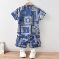 Load image into Gallery viewer, Two Pieces Summer Boy Ethnic Style Set Shirt And Shorts Wholesale 79872034

