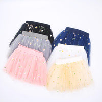 Load image into Gallery viewer, Kid Girl Embroidery Daisy Flower Mesh Skirt  Wholesale 9111746
