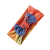 Load image into Gallery viewer, 5 Pcs Baby Bow Decor Tie Dye Headbands Wholesale 7962576
