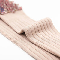 Load image into Gallery viewer, Kid Girl Floral Trim Knee High Socks Wholesale 39911304
