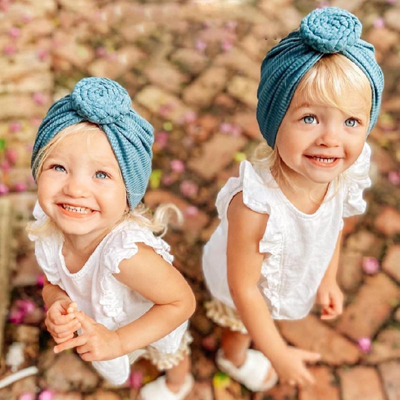 Baby Braid Decor Solid Color Turban Wholesale 9158556