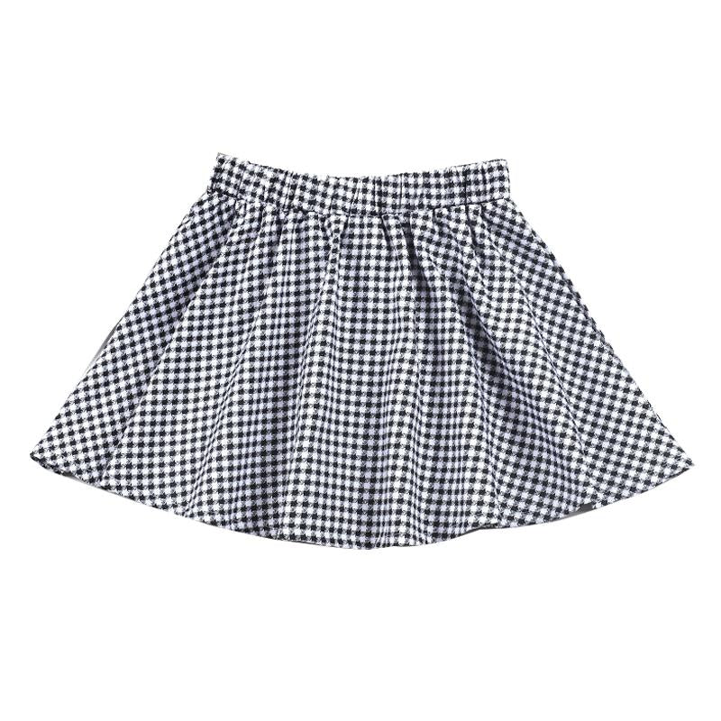 Check Elastic Waist Skirt For Girl Wholesale 36881011