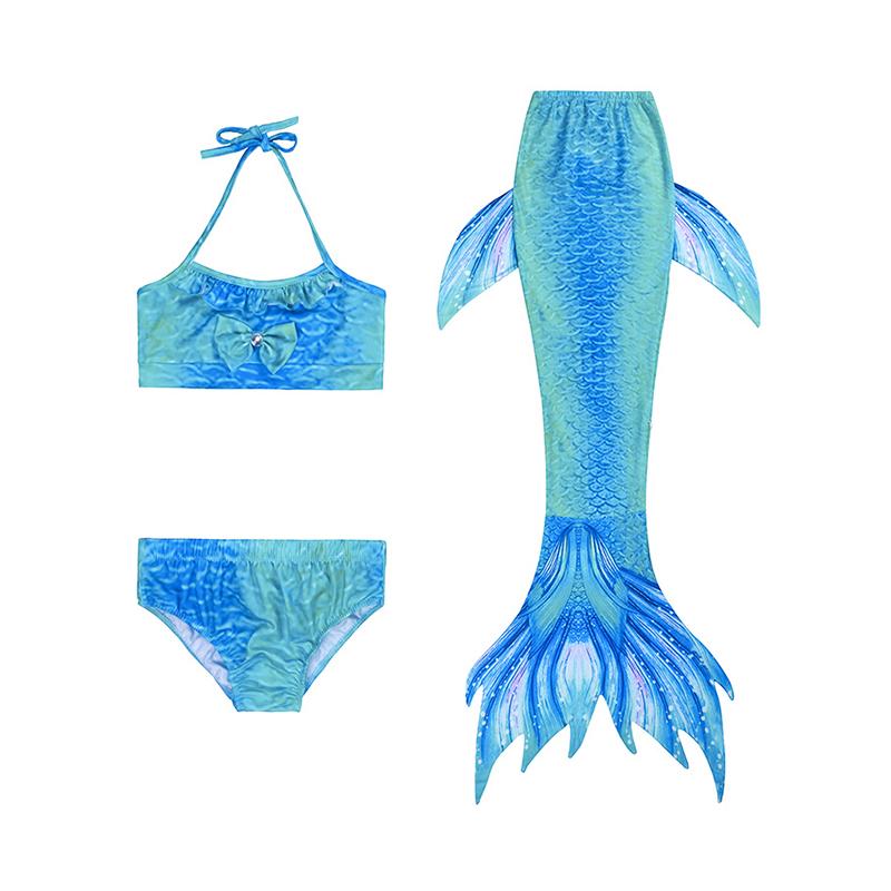 Kid Girl Mermaid Tail Swimwear Set Wholesale 98451138