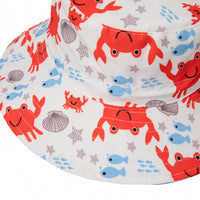 Load image into Gallery viewer, Kid Crab Fish Starfish Print Bucket Hat Wholesale 09011390
