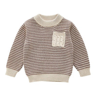 Load image into Gallery viewer, Pocket Color Blocking Knitted Sweater For Baby Boy Wholesale 1923171
