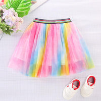 Load image into Gallery viewer, Kid Girl Rainbow Gradient Tutu Skirt Wholesale 5301739
