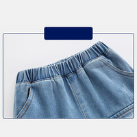 Load image into Gallery viewer, Solid Color Pocket Front Denim Short For Boys Wholesale 9772657
