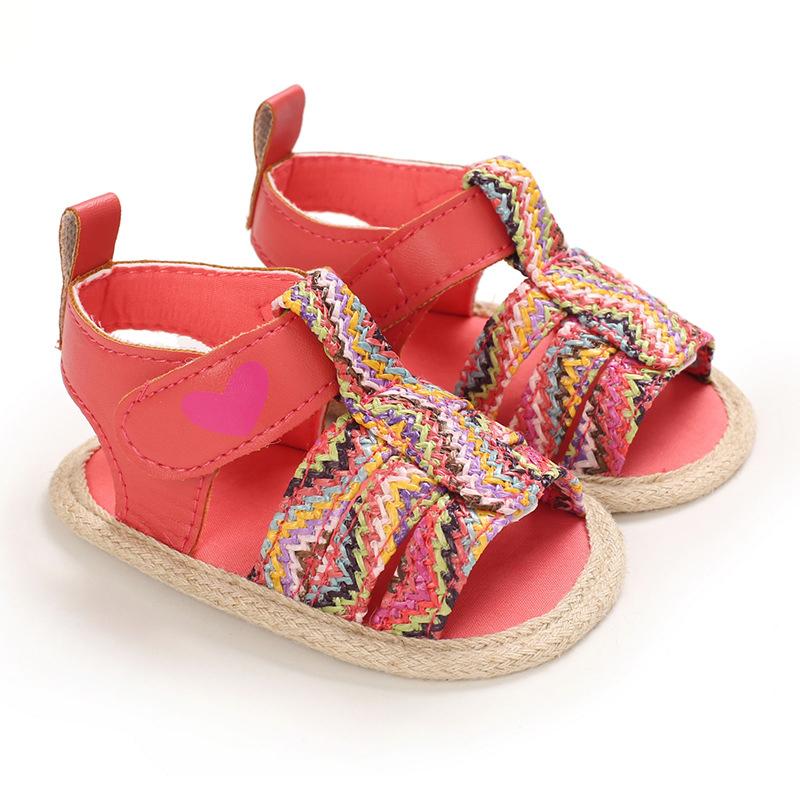 Baby Girl Love Heart Boho Braided Shoes Wholesale 1671417