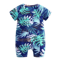 Load image into Gallery viewer, Baby Girl Plant Flower Print Romper wholesale 125470
