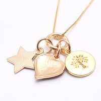 Load image into Gallery viewer, Kid Girl Independence Day Love Heart Pendant Necklace Wholesale 63431542
