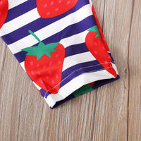 Load image into Gallery viewer, Little Girl Fruit Print Halter Jumpsuit Wholesale 5809048
