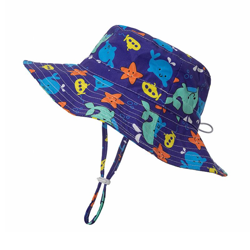 Kid Crab Fish Starfish Print Bucket Hat Wholesale 09011390