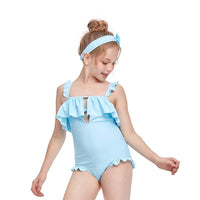 Load image into Gallery viewer, Kid Girl Bow Decor One Piece Swimsuit Wholesale 9753496

