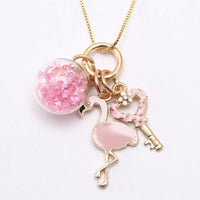 Load image into Gallery viewer, Girl Flamingo Pendant Necklace Wholesale 67171544
