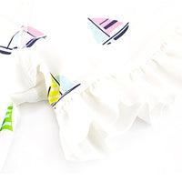 Load image into Gallery viewer, Three Pieces Girl Swimsuit Set Sailboat Top &amp; Stripe Shorts &amp; Hat Wholesale 6328611
