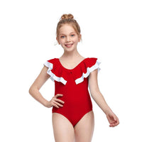 Load image into Gallery viewer, Kid Girl Bow Decor One Piece Swimsuit Wholesale 9753496
