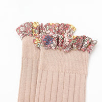 Load image into Gallery viewer, Kid Girl Floral Trim Knee High Socks Wholesale 39911304
