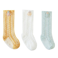 Load image into Gallery viewer, 3-Pack Baby Kid Mesh Socks Summer Cartoon Pattern Wholesale 31081397
