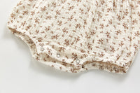 Load image into Gallery viewer, 2 Pieces Baby Girl Muslin Floral Bodysuit And Hat Wholesale 6172250
