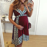 Load image into Gallery viewer, Maternity Boho Belted Cami Dress Wholesale 71591321
