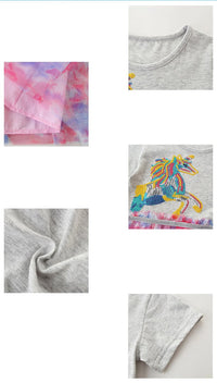 Load image into Gallery viewer, 6 Packs Kid Girl Sequins Unicorn Mesh Dress Wholesale 0815150

