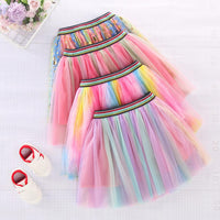 Load image into Gallery viewer, Kid Girl Rainbow Gradient Tutu Skirt Wholesale 5301739
