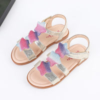 Load image into Gallery viewer, Girls Star Flat Sandals Wholesale 47921450
