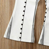 Load image into Gallery viewer, 2 Pieces Kid Girl Geometric Print Set Cami Top With Flared Pants Wholesale 7894965

