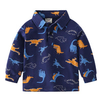 Load image into Gallery viewer, Dinosaur Pattern Kid Boy Polo Shirt Wholesale 5190660
