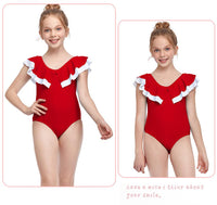Load image into Gallery viewer, Kid Girl Bow Decor One Piece Swimsuit Wholesale 9753496
