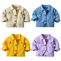 Load image into Gallery viewer, Toddler Boy And Girl Ripped Plain Jacket Wholesale 2320198
