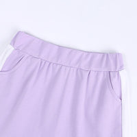 Load image into Gallery viewer, 2 Pieces Kid Colorblock Set Raglan Sleeve Tee With Shorts Wholesale 2525067
