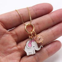 Load image into Gallery viewer, Girl Elephant Pendant Necklace  Wholesale 82941543
