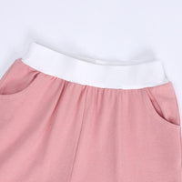 Load image into Gallery viewer, 2 Pieces Kid Colorblock Set Raglan Sleeve Tee With Shorts Wholesale 5482068
