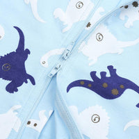 Load image into Gallery viewer, Baby Boy Zipper Dinosaur Print Romper Wholesale 375114
