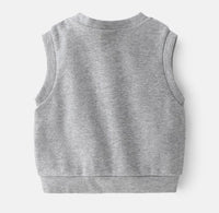 Load image into Gallery viewer, Kid Boy Embroidery Dinosaur Button Sweater Vest Wholesale 3556656
