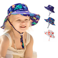 Load image into Gallery viewer, Kid Crab Fish Starfish Print Bucket Hat Wholesale 09011390

