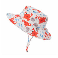 Load image into Gallery viewer, Kid Crab Fish Starfish Print Bucket Hat Wholesale 09011390
