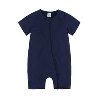 Load image into Gallery viewer, Baby Boy Zipper Dinosaur Print Romper Wholesale 375114
