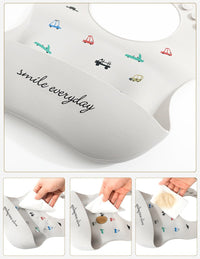 Load image into Gallery viewer, Cartoon Silicone Baby Bib Wholesale 1830622
