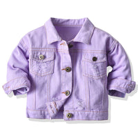 Load image into Gallery viewer, Toddler Boy And Girl Ripped Plain Jacket Wholesale 2320198
