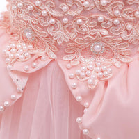 Load image into Gallery viewer, Kid Girl Puff Sleeve Princess Party Birthday Pink Maxi Dress Wholesale 38663613

