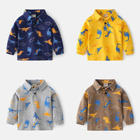 Load image into Gallery viewer, Dinosaur Pattern Kid Boy Polo Shirt Wholesale 5190660
